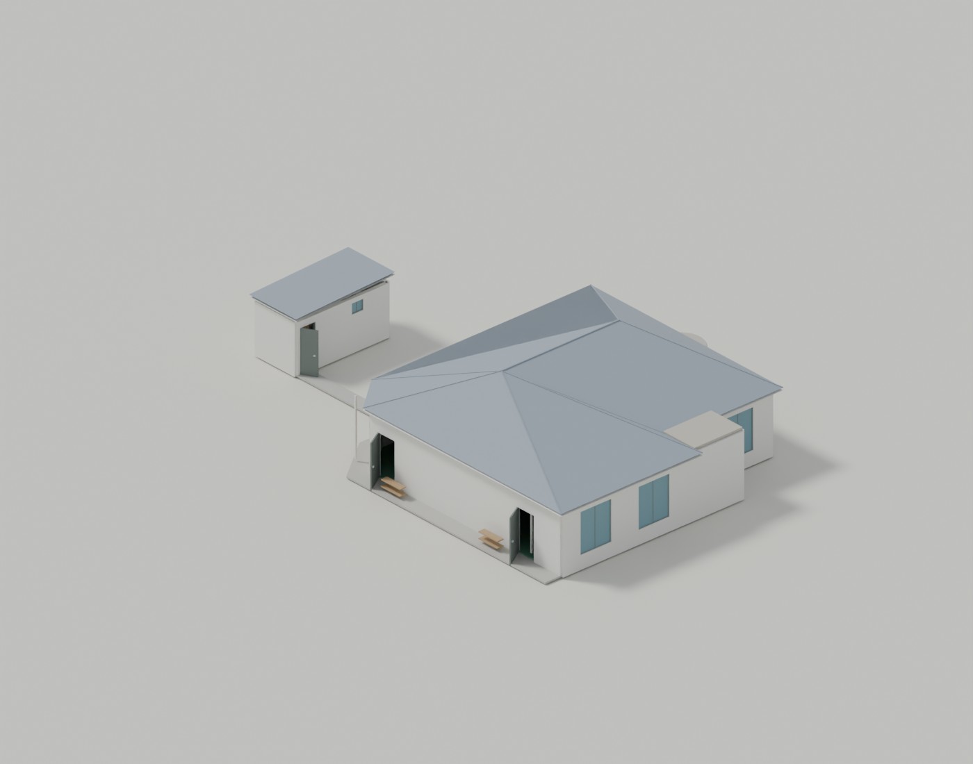 Model preview of the Thornville Junction mosque building